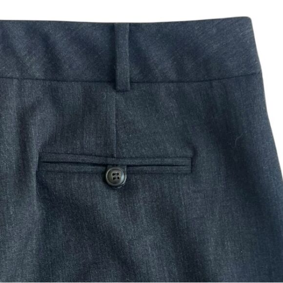 Jones New York High Rise Straight Leg Wool Blend Gray Casual Slacks Pants sz 10 - Picture 7 of 11